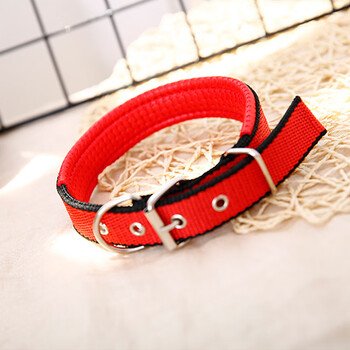 Spico dog collar polypropylene material universal dog collar neck collar medium and large dog foam collar puppy collar traction red black m size (length 45cm width 2.0cm) 8-16 pounds