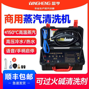 Yingheng commercial steam cleaner high temperature and high pressure housekeeping home appliance cleaning air conditioning tools household multifunctional all-in-one cleaning equipment high temperature kitchen oil fume degreasing cleaning machine 05s simple installation 3200w (steam hot and cold water) 9kg pressure