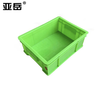 Yayue green plastic turnover box thickened logistics box industrial storage and sorting box transfer plastic basket rectangular material box outer diameter 410*300*150mm