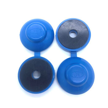 Oluoxun customized color steel tile self-tapping nail cap pc board waterproof pad endurance board awning fixed drill tail screw waterproof cap with blue round 30mm aging resistance 100 pieces