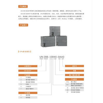 Domestic yiwei plc un200smart is compatible and replaces siemens cpu host 288-1sr20/1st20 un 288-1st20-0aa0
