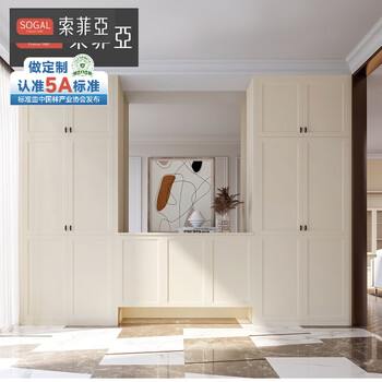 Sofia whole house custom-made wardrobe, cana series, simple european bedroom furniture, casual tatami bed, storage wardrobe combination, fixed price rmb/square meter