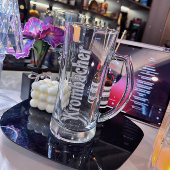 Miopule german kombacher wheat craft drink beer glass water cup wine set light luxury home large capacity bar 1 krombacher kombacher 500 (randomly opened