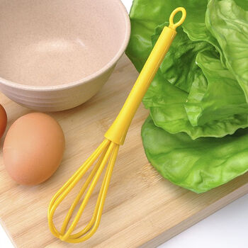 Yipinliang creative mini manual egg beater kitchen mixer cream mixer stirring stick baking tool yellow 1 pack