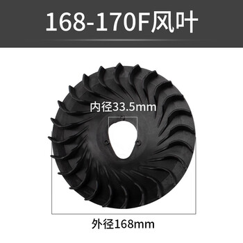 Wohe gasoline generator accessories 168f 170f flywheel fan blade power water pump micro tiller 188f 190f fan blade 168/170f fan blade 1