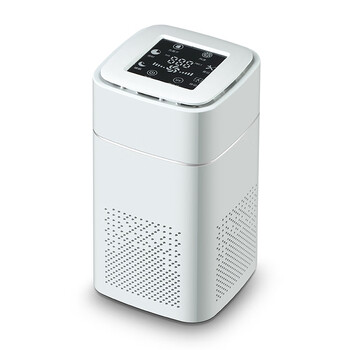 Desktop home countertop air purifier office smoke dust odor removal negative ion digital display purifier formaldehyde removal full english version