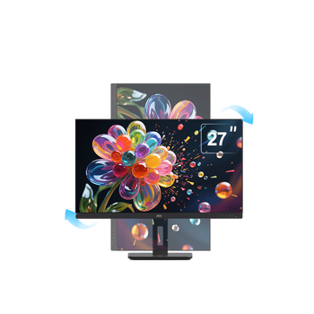 80% new aoc computer monitor 27-inch 2k hd 75hz ips type-c rotating lifting home design office tuv low blue light eye-friendly display q27p2c