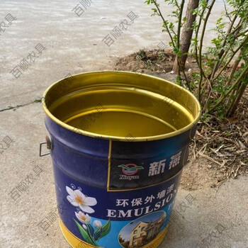 Paint bucket empty bucket iron bucket with lid large waste bucket thickened paint large diameter round bucket water bucket incineration paint household burning paper water storage 20 liters of random defective bucket thickened (with lid)