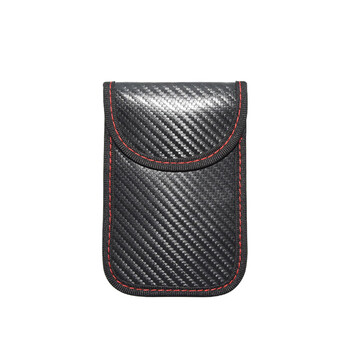 Other car key signal shielding bag, anti-degaussing, anti-theft, anti-degaussing card bag, signal isolation bag, carbon fiber color (13*8.5cm)