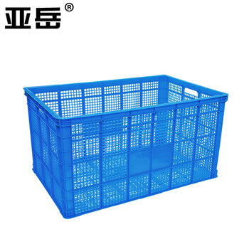 Yayue plastic basket frame turnover box thickened hollow storage box large express logistics basket livestock industry plastic frame storage box miscellaneous basket outer 1050*680*550mm blue