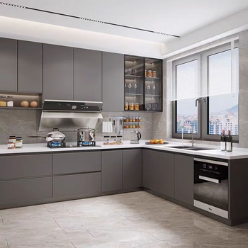 Kitchen cabinet integrated cabinet custom kitchen integrated home modern simple stove cabinet decoration quartz stone countertop 1 extension domestic ecological board