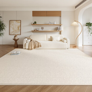 Y u-live carpet living room 2025 new style french cream style disposable wipeable sofa coffee table floor mat bedroom room loop pile-twisted gray 200cm*340cm