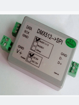 Dmx512 light strip light string control ws281112ucs1903dmx to spi control dmx512 decoder 12v