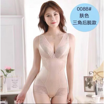 Merrige brand authentic body shaping underwear for women after childbirth, waist and hip lift, slim tummy corset, thin model for all seasons, 0088 skin color (triangular post-removal style) l