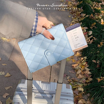 Ono seven-day travel passport holder 2025 new storage bag short wallet integrated id card multi-functional storage bag ticket holder short wallet blue