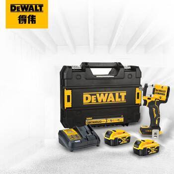 Dewalt 20v lithium battery brushless ultra-high torque electric wrench compact two batteries and one charger 4.0ah*2 set dcf922