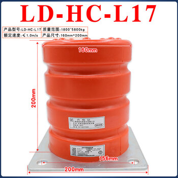 Yue changsheng green shield elevator buffer polyurethane universal ld-hc-l12/l7/l17/l3/l4 pit pad with certificate of qualification ld-hc-l17 (160*200) hole spacing 156 with test