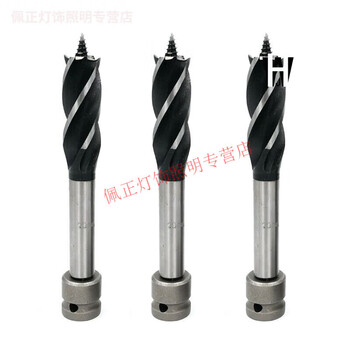 Mielanat mielanat electric wrench 18-turn woodworking 2 twist template drill bit high-speed steel 22 special electric board four-slot four-edged self-tapping drill 20mm sharp type