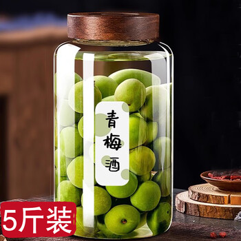 Fengtuo ling bubble wine bottle glass sealed jar bubble wine container special bottle wine jar wine jar household bubble wine green plum fruit wine empty bottle about 5 kilograms bubble wine bottle without sticker