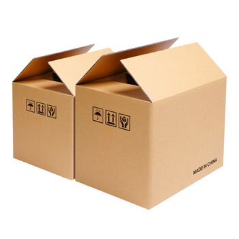 Moving carton packing box large storage organizer box home express book packing extra hard thickened extra large cardboard box without buckle handle extra hard 3 pieces _50*35*30cm
