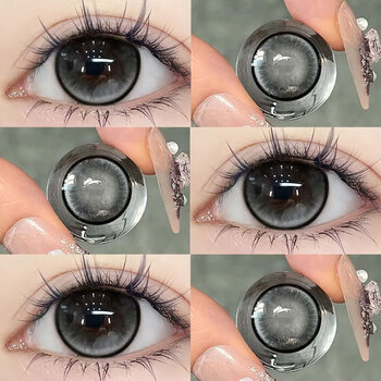 Ovolook half-year disposable contact lenses, natural size, 2 pieces in diameter, new sandwich contact lenses, genuine official flagship store, magical girl 14.2mm, half-year disposable, 0 degree