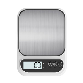Ywzr german kitchen scale high-precision electronic scale small gram scale accurate coffee scale gram weight weigher household food black battery stainless steel plate 10kg1g