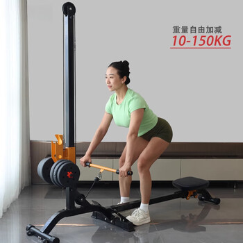 He jiagong first-generation dumbbell rowing machine for home multifunctional fitness foldable storage weight adjustment fitness and weight loss rowing machine vibrant orange (bare machine model without dumbbells)