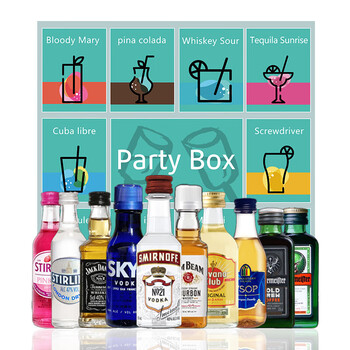 Jinbin and other mini wine version, convenience store bartending, 10-pack gift box, family bistro party gift