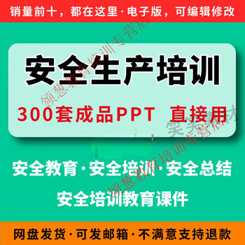 2025 new employee third-level safety education and training management finished courseware ppt enterprise safety production information customized u disk/hard disk