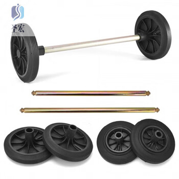 Large trash can wheel 100l 240 liter 120 liter axle large universal wheel accessories solid thickened iron core wheel single ordinary wheel