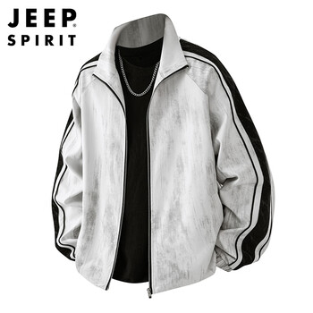 Jeep spirit jeep jacket men's jacket men's autumn and winter casual high-end style sports high-end sense handsome stand-up collar clothes