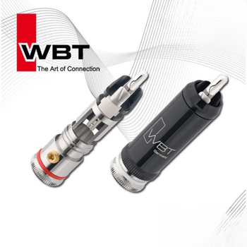 Original german wbt 0102ag pure silver hifi fever rca signal line plug
