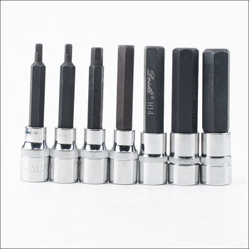 Lx1/2 socket inner hexagonal extended hexagonal bit h5h6h7h8h10h12h14h17h19 wind cannon hexagonal bit h5