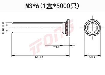Renjuyi fhs304 stainless steel pressure riveting screws pressure plate screws pressure riveting studs pressure riveting parts riveting screws m3-m8 m3*6 (5000 pieces)