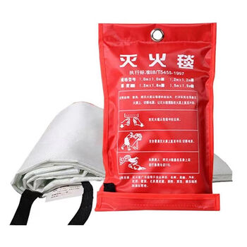 Car fire extinguishing blanket 6*8 fiberglass double-sided silica gel high silica high temperature resistant 1700 degrees complete qualifications white 1.5m*1.5m shipping included