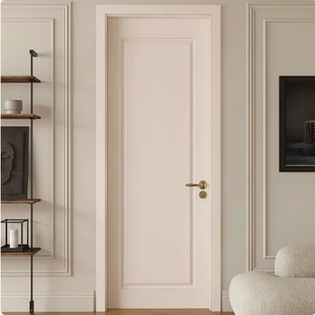 French cream style solid wood composite door rubber wood solid wood door walnut wood door indoor bedroom door painted door solid wood painted b