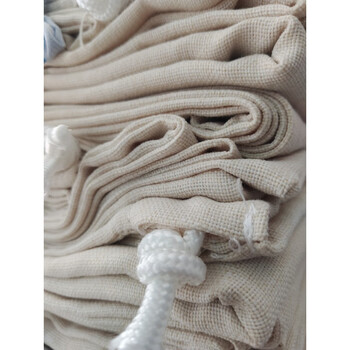 He jiagong's dirty linen bag, hotel laundry bag, large cloth bag, sheet storage bag, moving bag, woven bag, fine linen, strong and wear-resistant (80*110cm) white