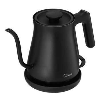 Hand brewing kettle, slender mouth electric kettle, automatic power off, tea making, small gooseneck coffee kettle, black 0ml