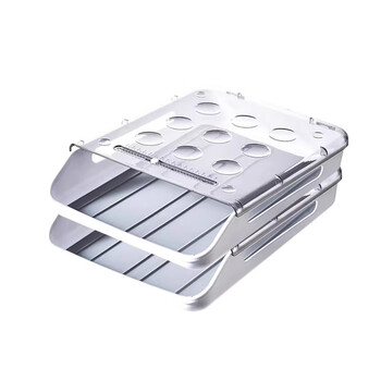 Axco roll-off egg storage box for refrigerator, food-grade kitchen storage rack, drawer-type artifact for keeping fresh, ashtray-double layer, automatic sliding design