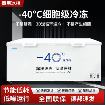 Flavi low-temperature refrigeration freezer minus 40 degrees minus 50 degrees minus 60 degrees household commercial quick-freezing large-capacity freezer refrigerator ultra-low temperature freezer seafood deep-cooling quick-freezer 1188 minus 40 degrees