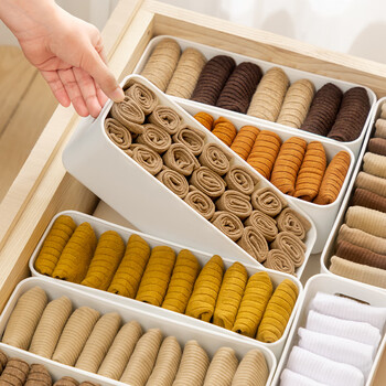 Home story japanese sock storage box large capacity sock storage artifact socks underwear organizing box underwear sock storage box