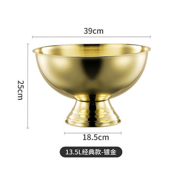Sailoto large stainless steel champagne basin ice bucket bar ice cube ice cold beer red ice cube ice bucket gold