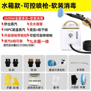 Shengentai commercial cleaning air conditioning range hood household high temperature and high pressure steam cleaning machine multi-function all-in-one machine 2600w household water tank model sofa mattress disinfection