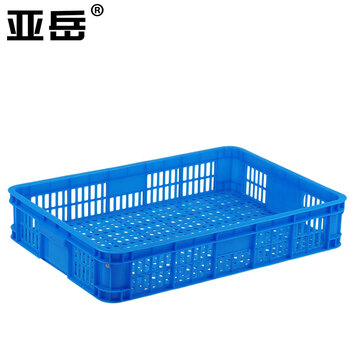 Yayue plastic basket frame turnover box thickened hollow storage box large express logistics basket livestock industry plastic frame storage box miscellaneous basket outer 610*420*115mm blue