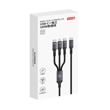 Made in tokyo type-c to three-in-one fast charging data cable
