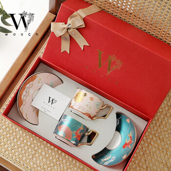 Wooch national trendy series coffee cups, beautiful wedding gifts, wedding birthdays, new home gifts, afternoon tea pairs at home