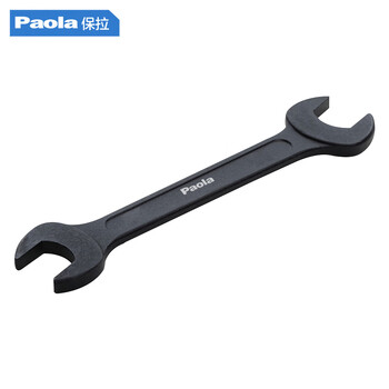 Paola reinforced rib black double open end wrench 32 36 fixed plate fork dead end double head wrench 8680