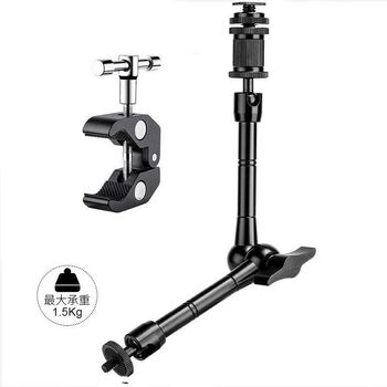 Fomito universal strange hand 11-inch magic arm large crab claw clamp mobile phone clamp set all aluminum alloy material strong and durable slr camera mobile phone universal bracket photography accessories magic hand + crab claw clamp