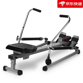 Lake new product rowing machine home silent hydraulic rowing machine fitness equipment multi-function sculls folding waist exercise third generation silver rowing machine