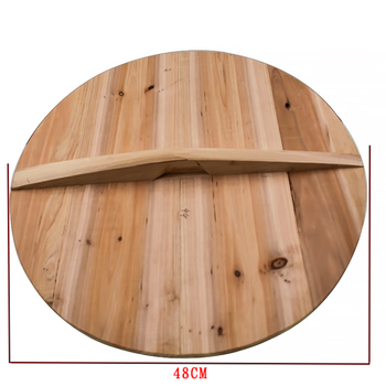 Qinkai handmade solid wood pot lid wooden water cylinder lid steaming rice bucket lid cooking rice stir-fry pot lid iron pot lid household wooden lid round 48cm
